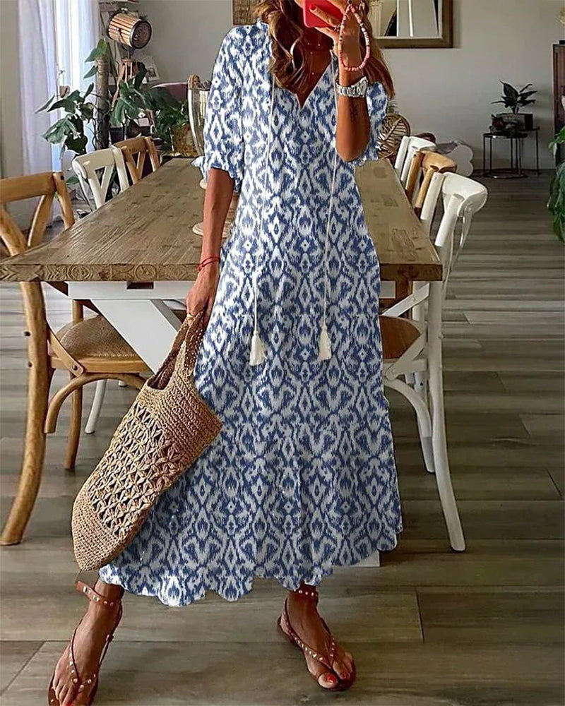 Brigid | Boho Dress with Tummy Cover