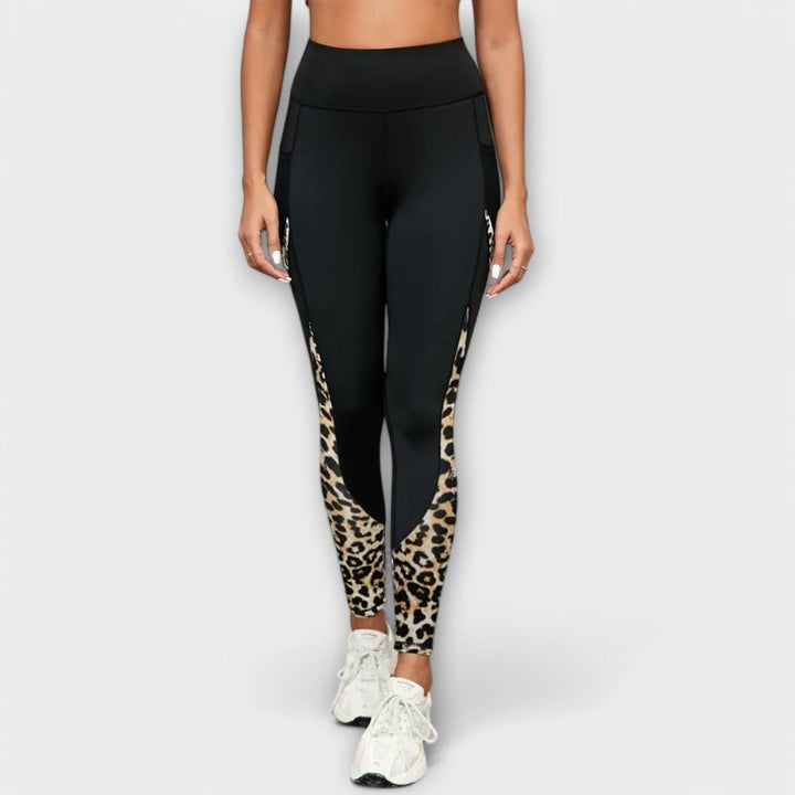 Carmo - High waist leggings in leopard print