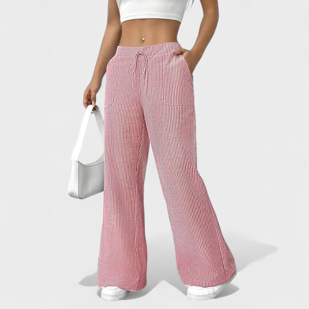 Maria - Comfortable trousers with elegant accents