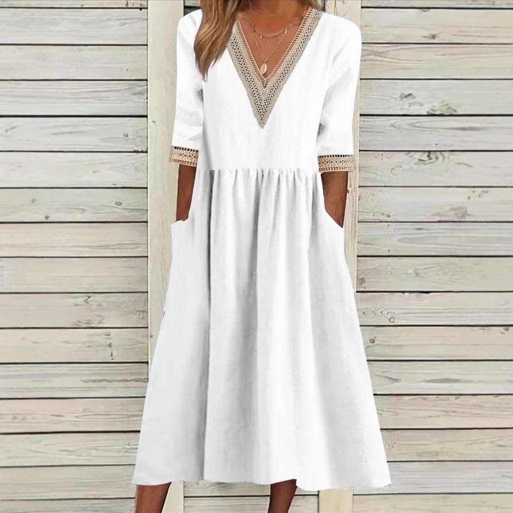 Treasa | Lace Midi Dress