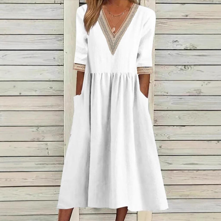 Treasa | Lace Midi Dress