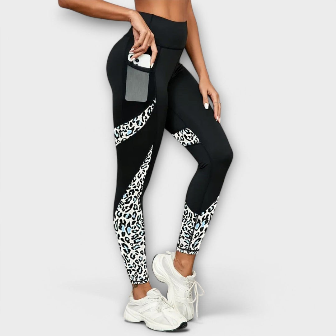 Carmo - High waist leggings in leopard print