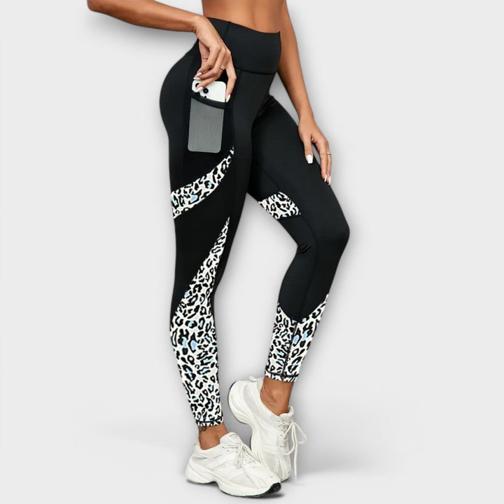 Carmo - High waist leggings in leopard print