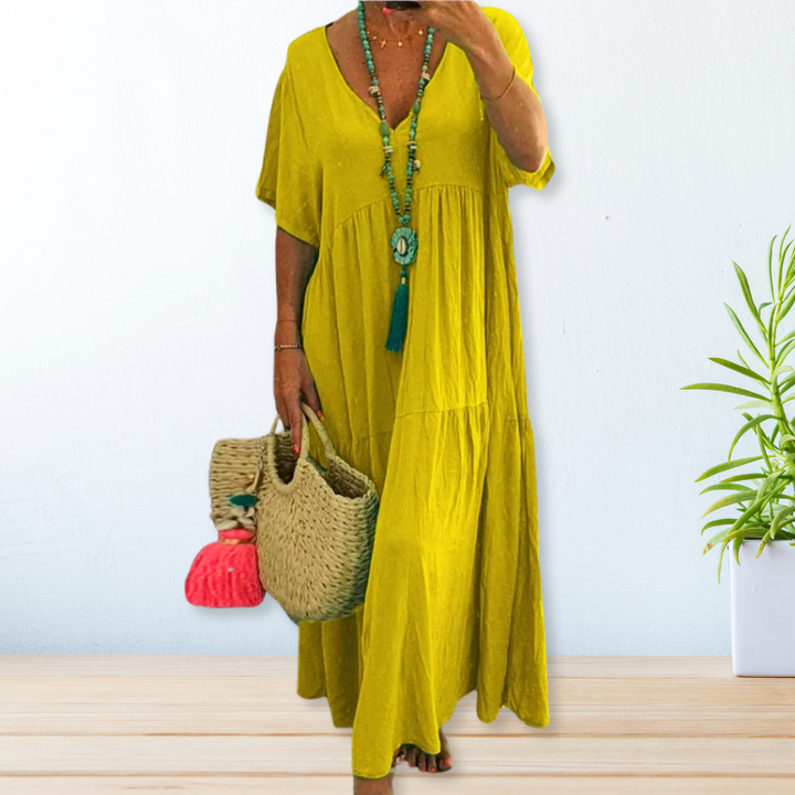 Aoife | Cotton Linen Dress