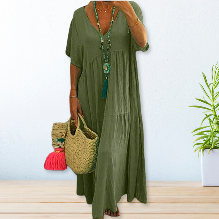 Aoife | Cotton Linen Dress