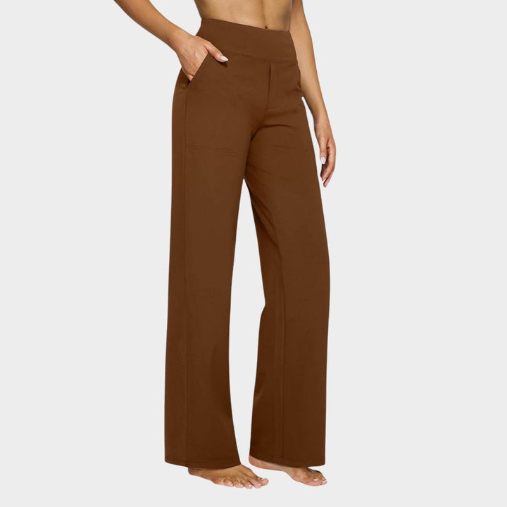 Calista | Women's brown loose trousers