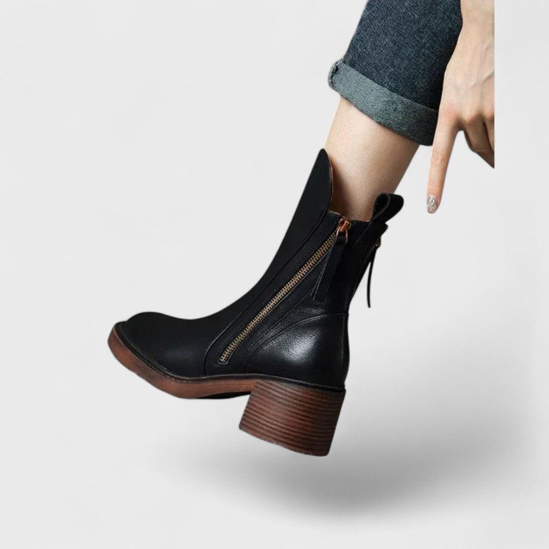 Carina | Leather ankle boots