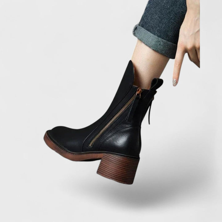 Carina | Leather ankle boots