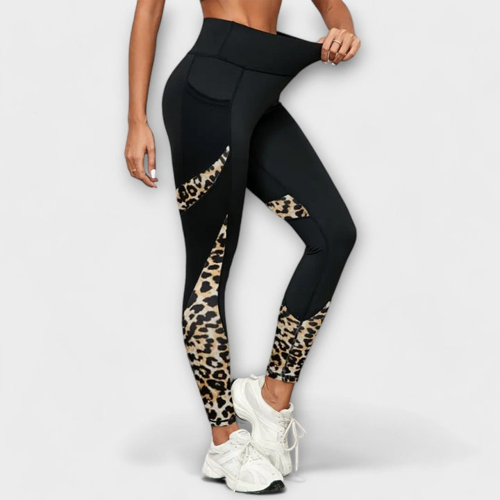 Carmo - High waist leggings in leopard print