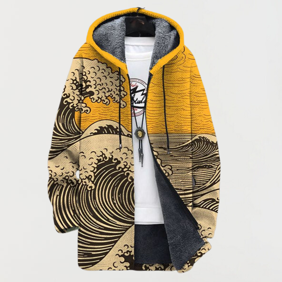 Keira - Wave Print Coat