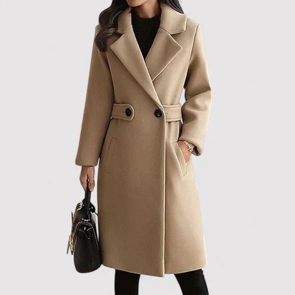 Clara - Belted woolen coat
