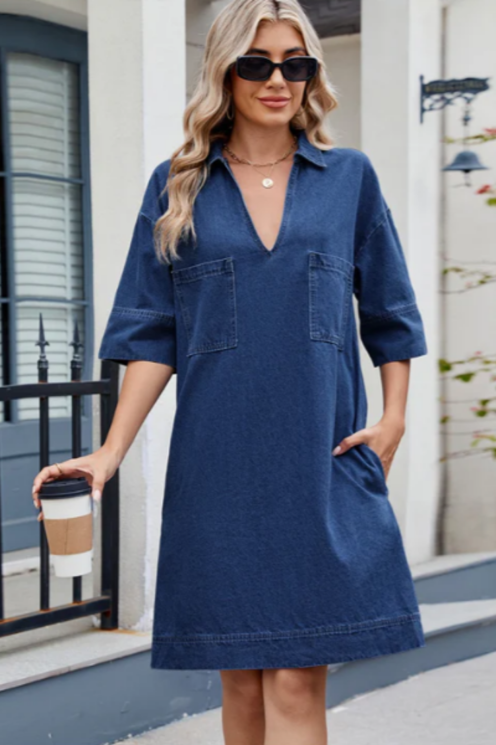 Áine | Casual Denim Dress