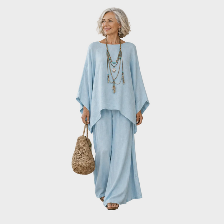Ainat | Elegant Linen Two-Piece Outfit