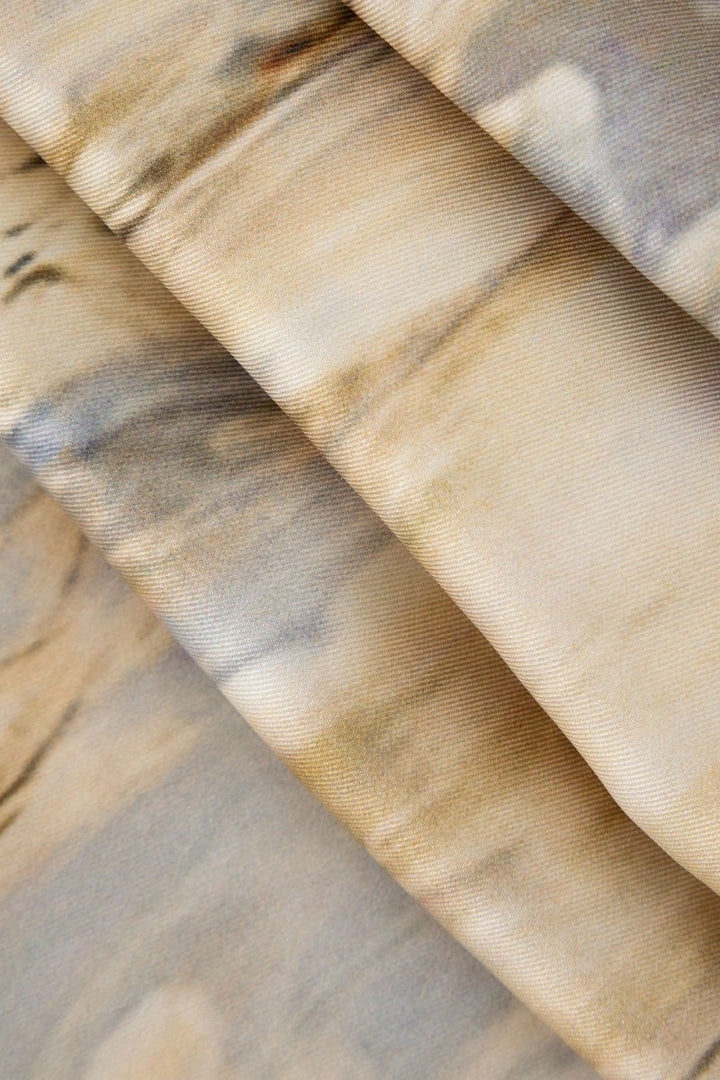 Inna High Waist trousers with Marble Pattern