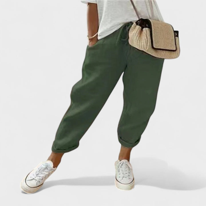 Francisca - Modern and everyday linen trousers