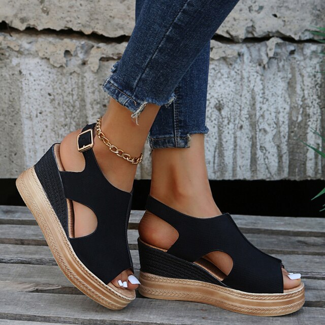 Síle | Relaxed Wedge Sandals