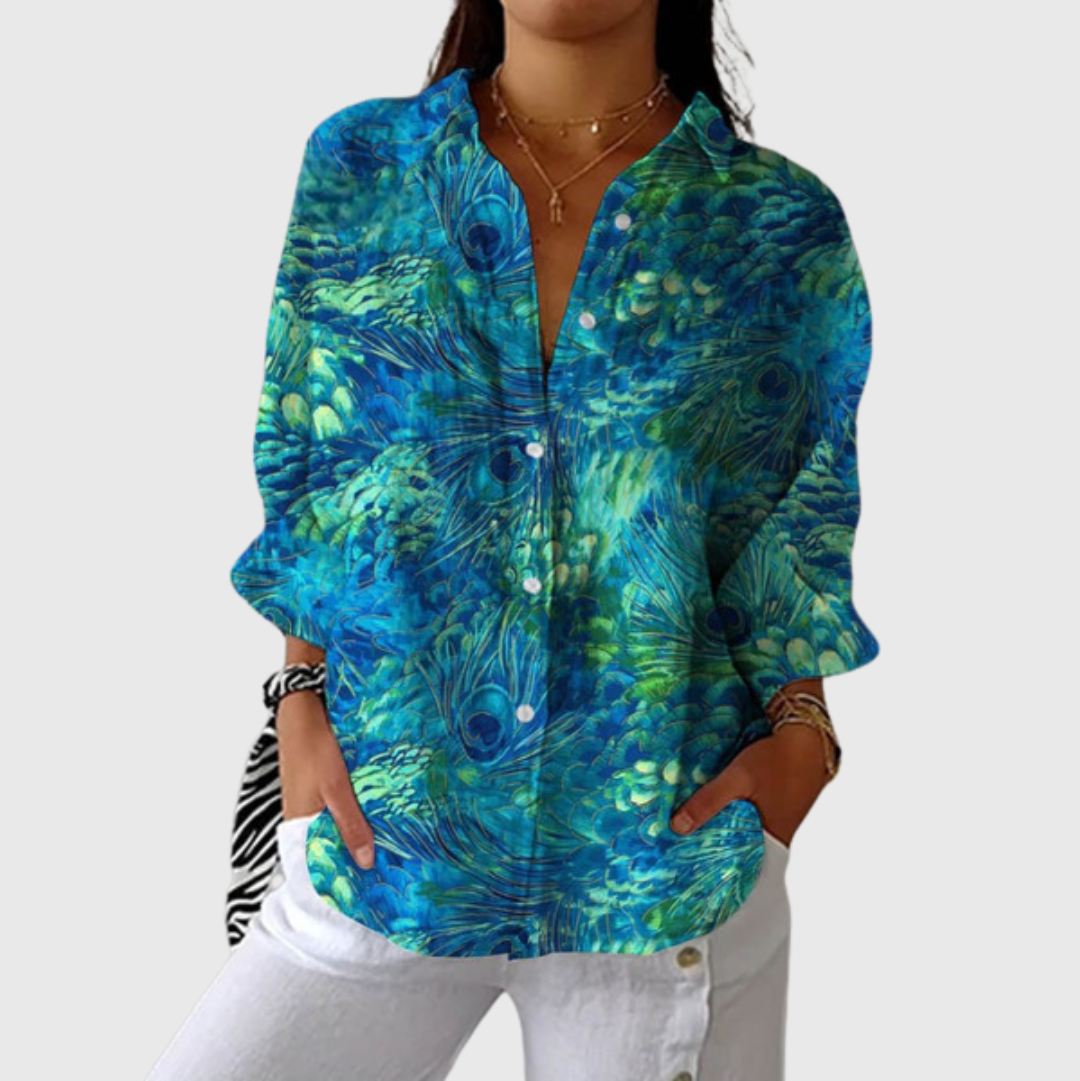 Eimear | Lightweight Printed Blouse