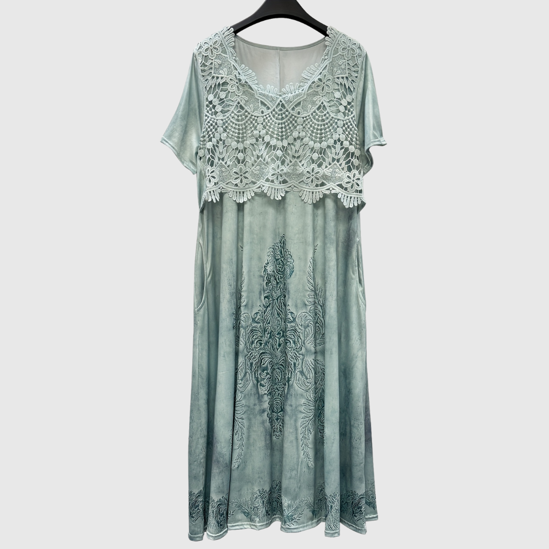 Aoibhe | Elegant Floral Midi Dress