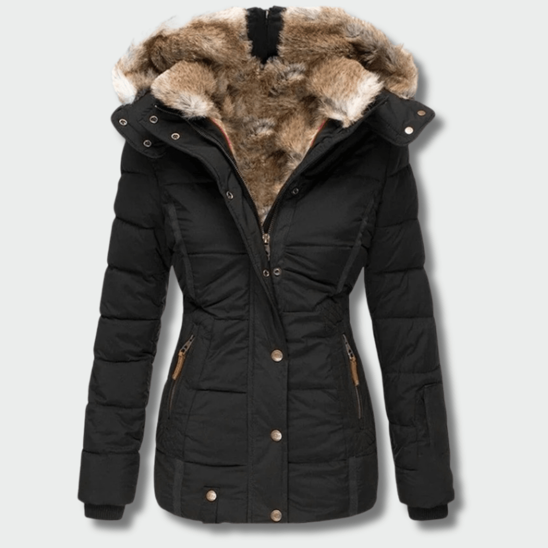 Aušra – a warm winter coat with a hood