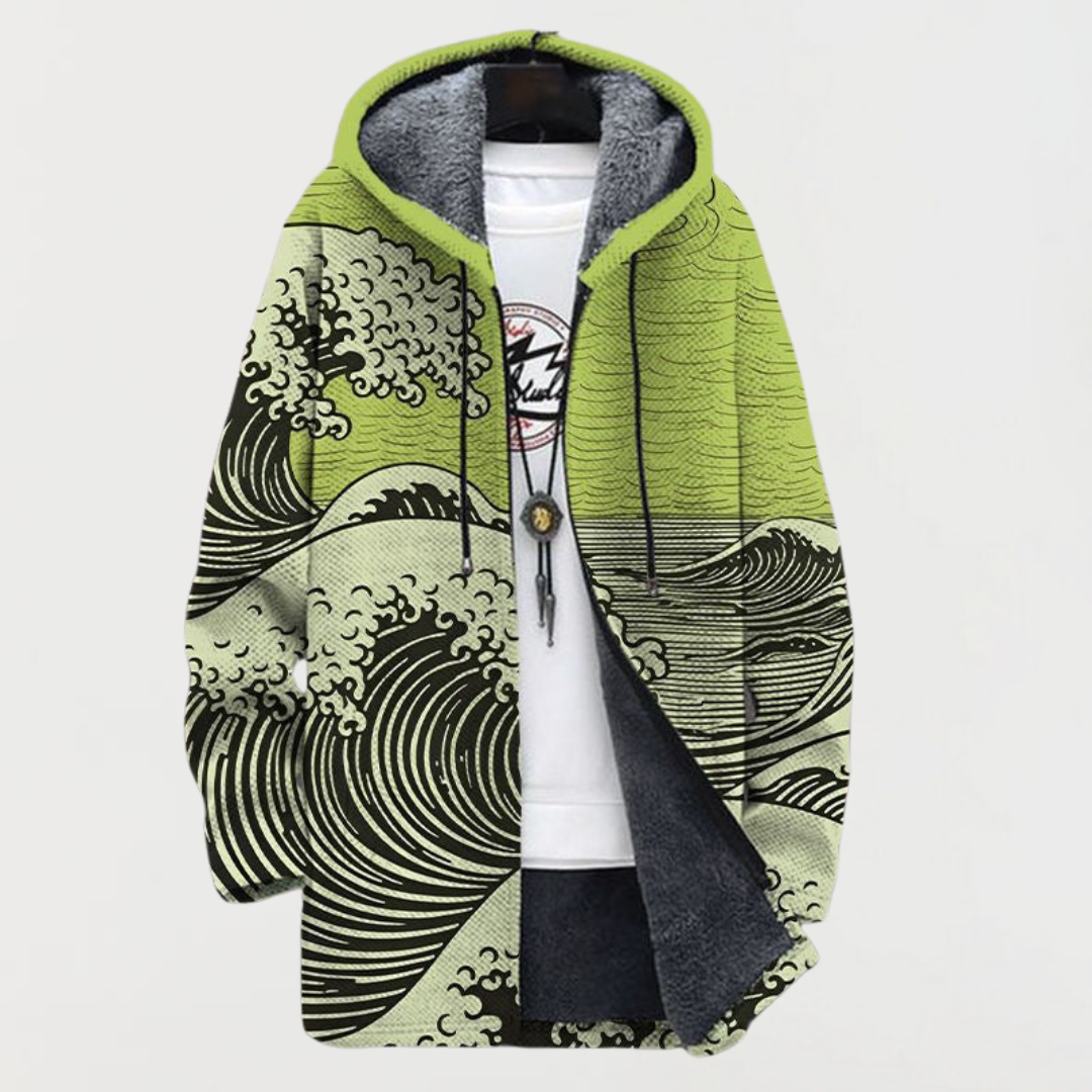 Keira - Wave Print Coat