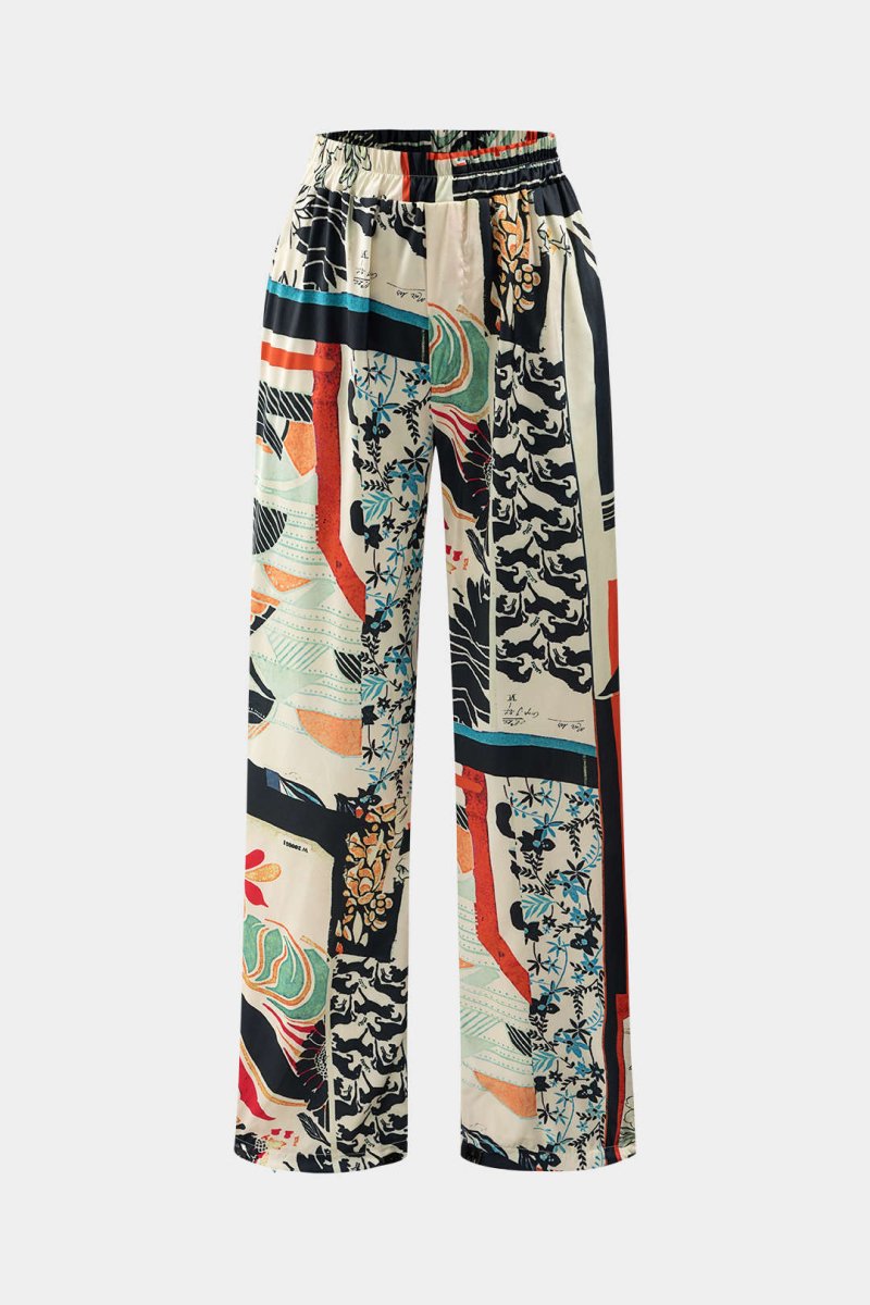 Arce High Waist Tight trousers with Floral Pattern