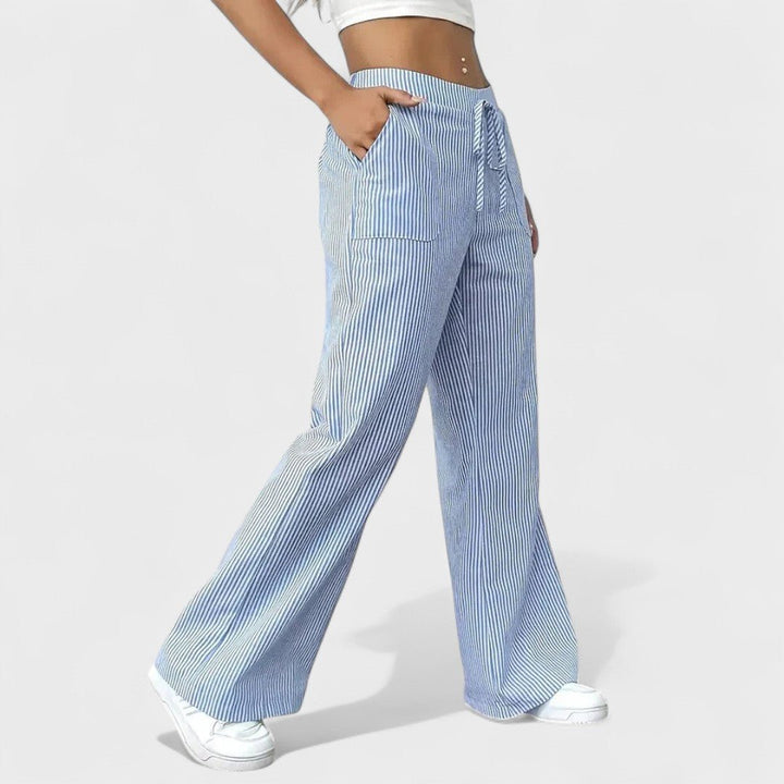 Maria - Comfortable trousers with elegant accents