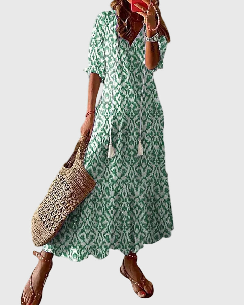 Muireann | Vintage Boho Maxi Summer Dress