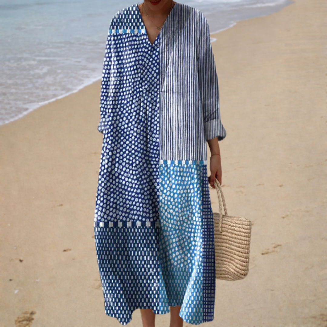 Sadhba | Flattering Printed Summer Dress