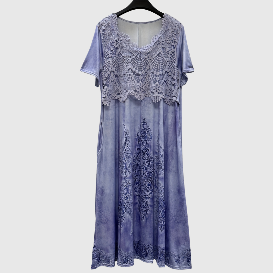 Aoibhe | Elegant Floral Midi Dress