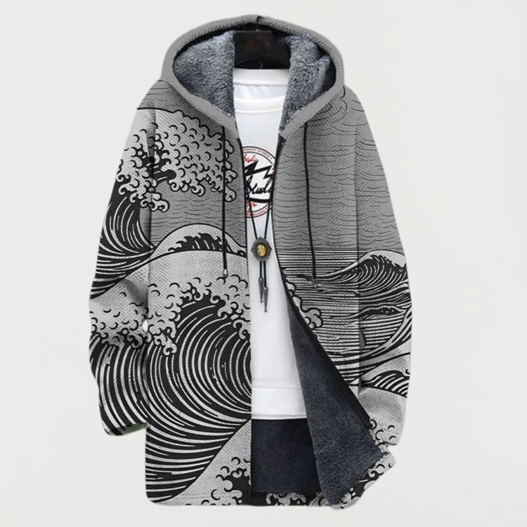 Keira - Wave Print Coat
