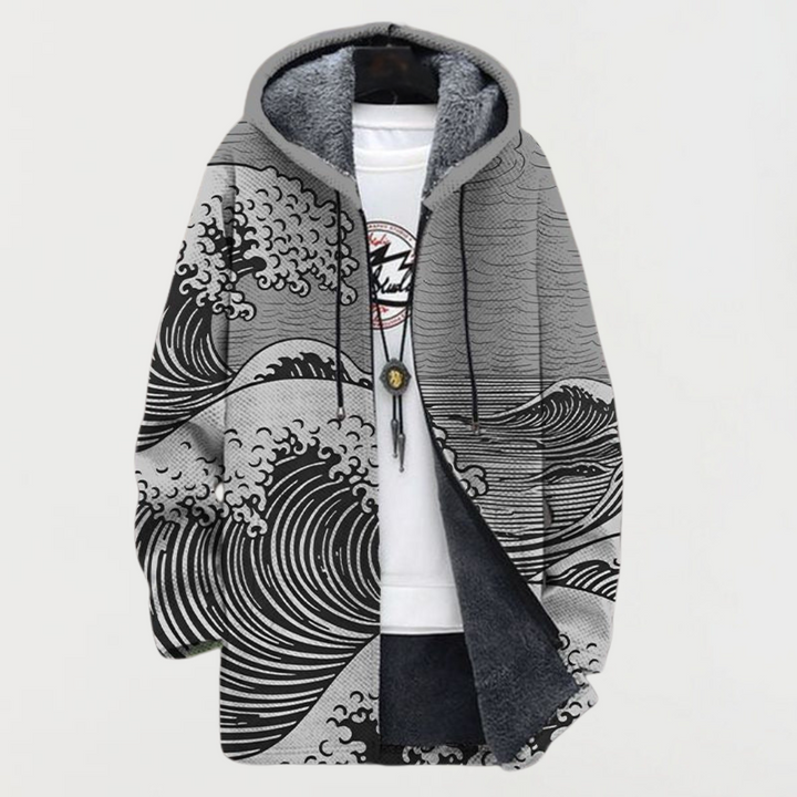 Keira - Wave Print Coat