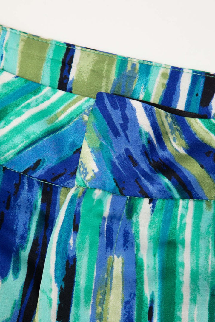 Inna High Waist trousers with Marble Pattern