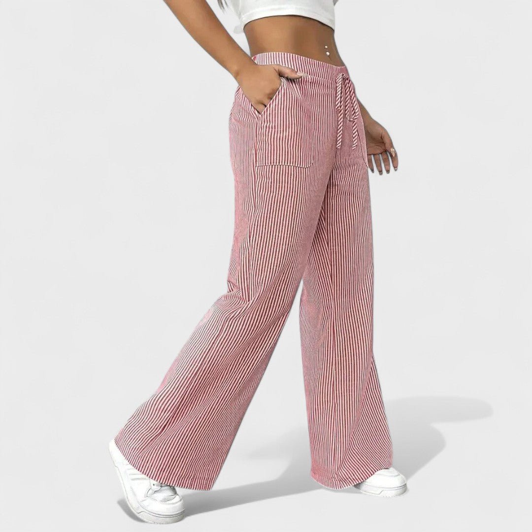 Maria - Comfortable trousers with elegant accents