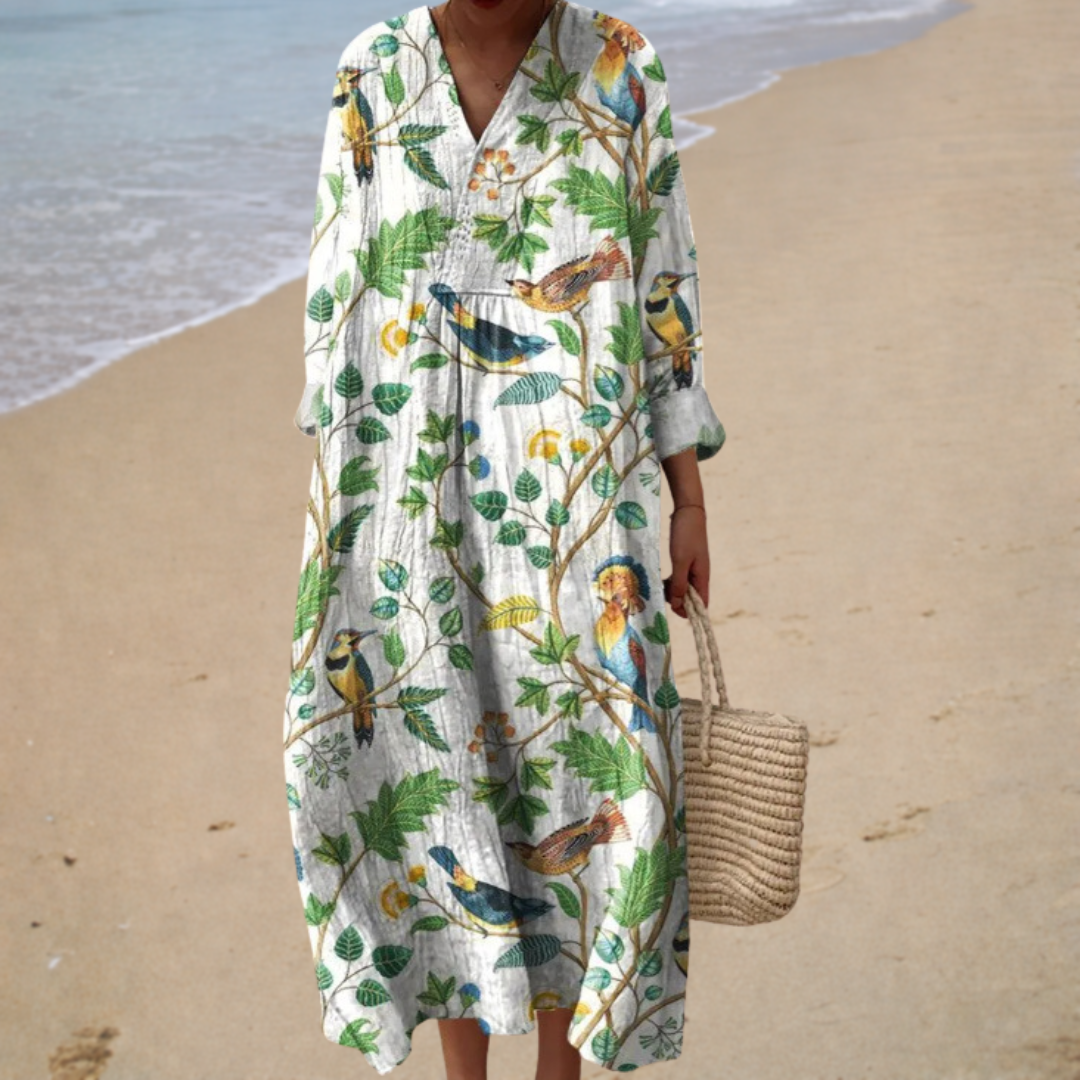 Pádraigín | Flattering Printed Summer Dress