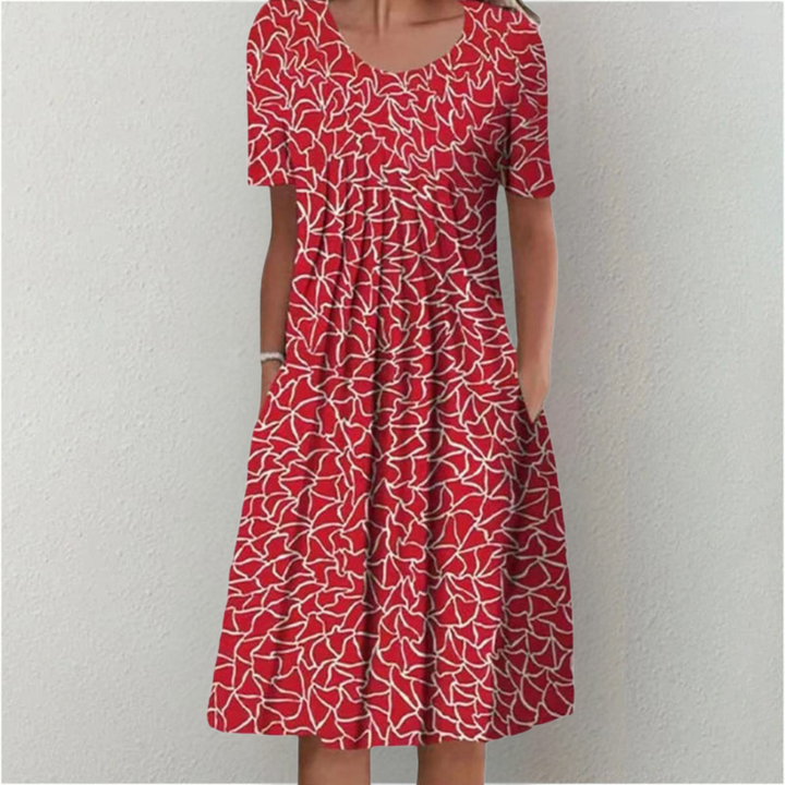 Catriona | Elegant Casual Floral Dress with Pockets
