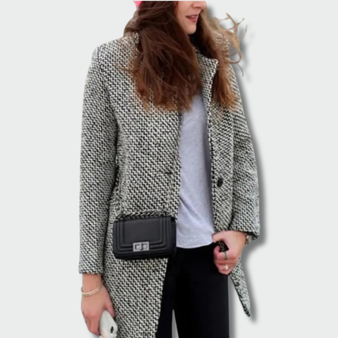 Elena - Long Elegant Coat for autumn