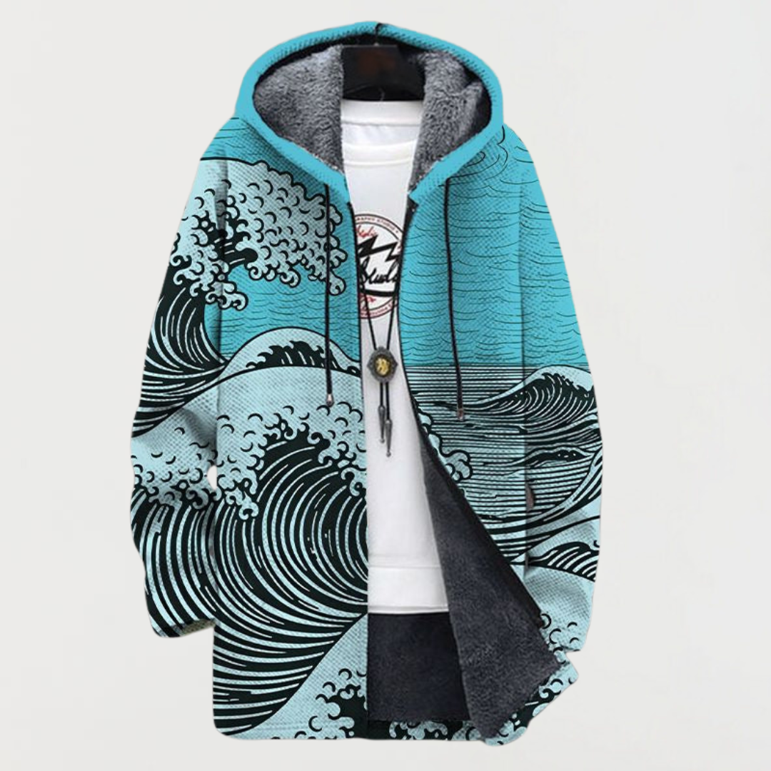 Keira - Wave Print Coat