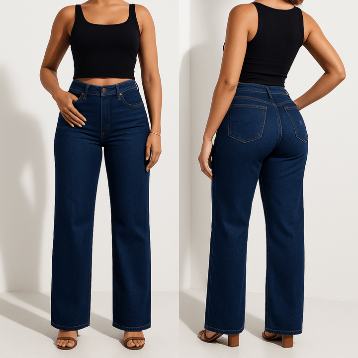 Aline - Mid-rise stretch jeans