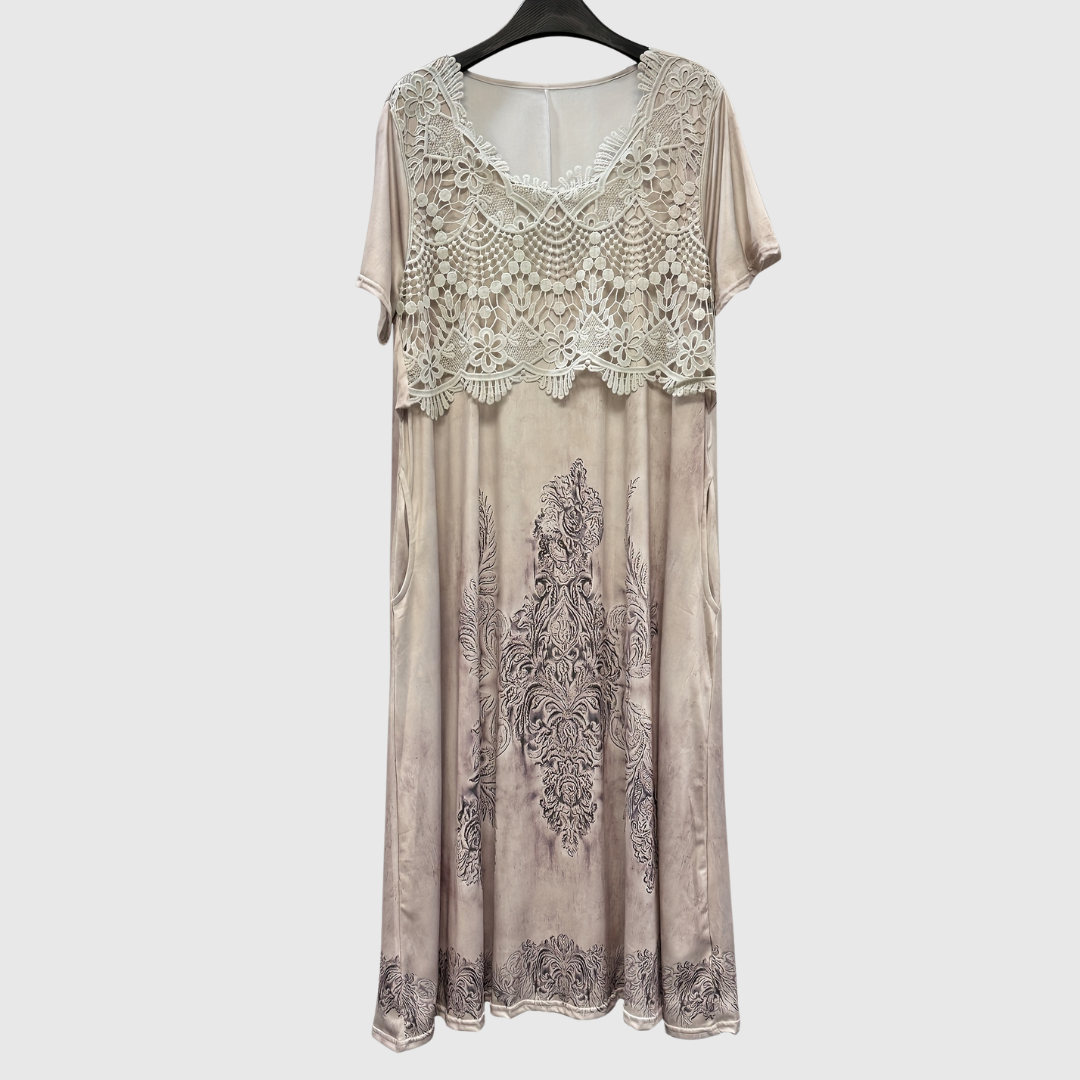 Aoibhe | Elegant Floral Midi Dress