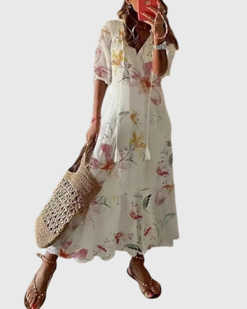 Muireann | Vintage Boho Maxi Summer Dress
