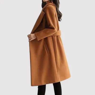 Clara - Belted woolen coat