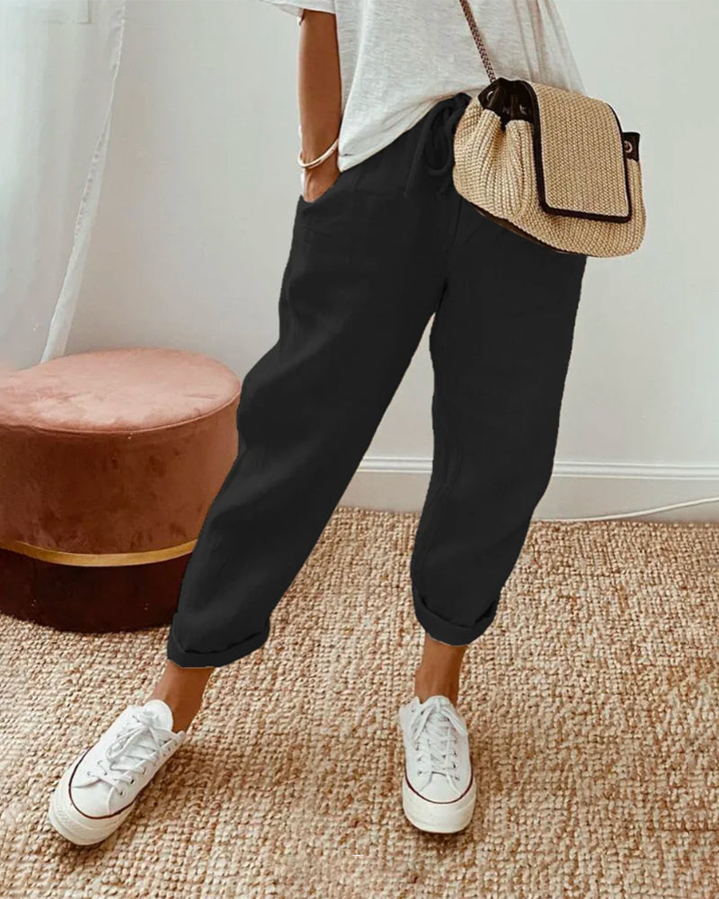 Siobhan | Elegant Comfort Fluid Trousers