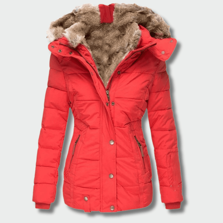Aušra – a warm winter coat with a hood