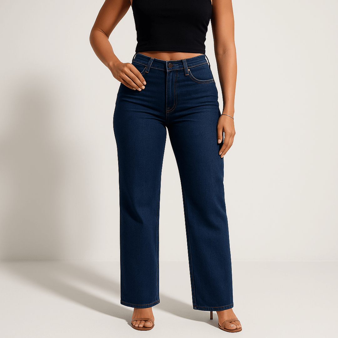 Aline - Mid-rise stretch jeans