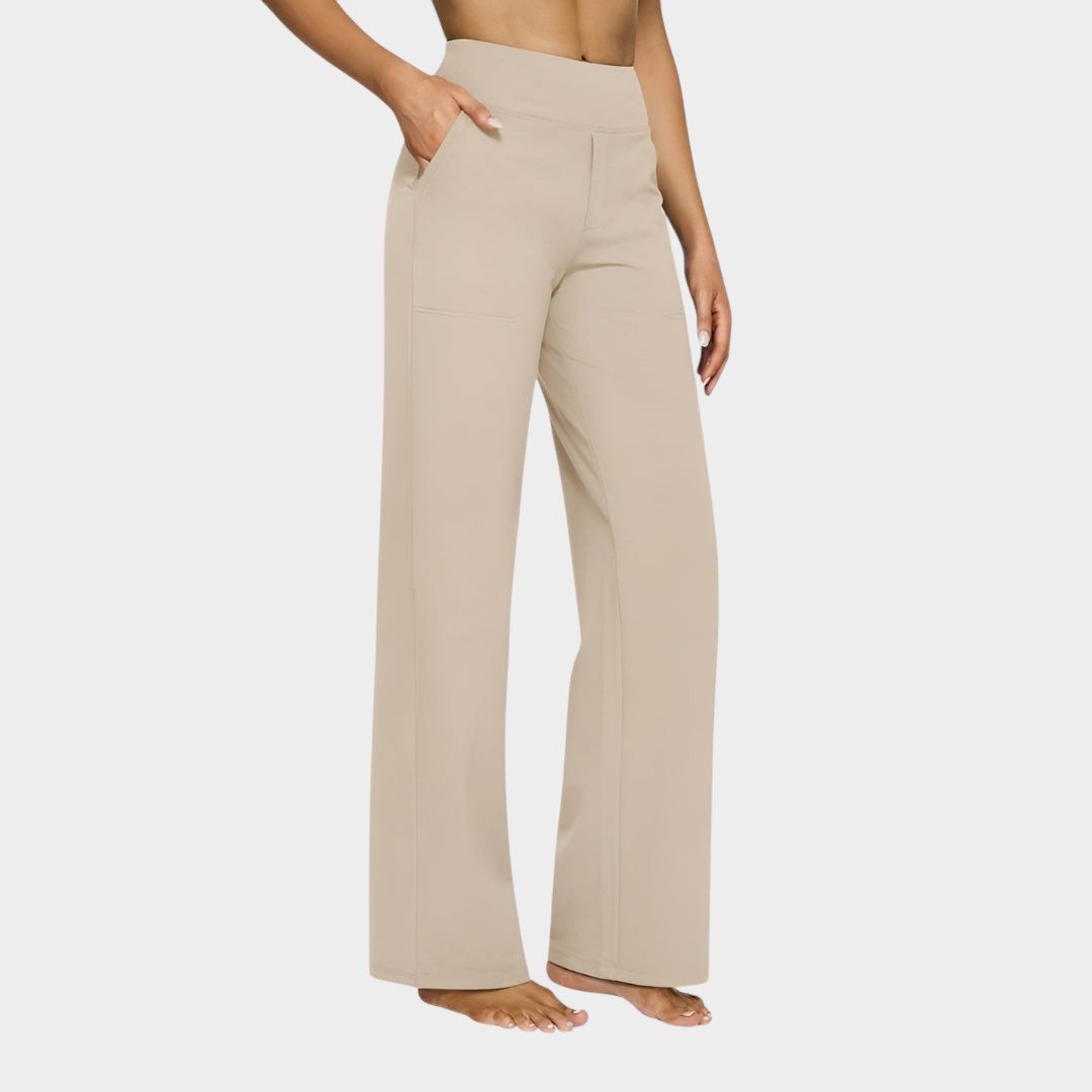 Calista | Women's brown loose trousers