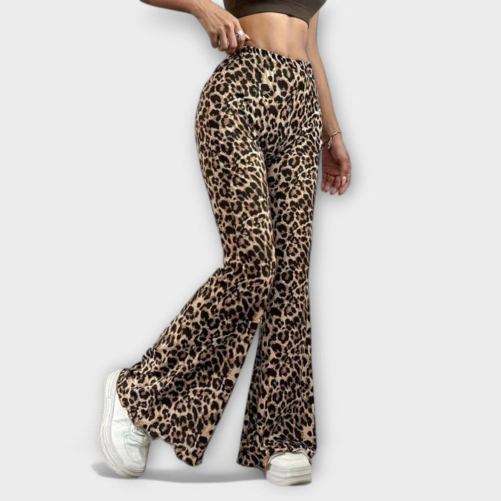Berenice - Leopard Bootcut trousers