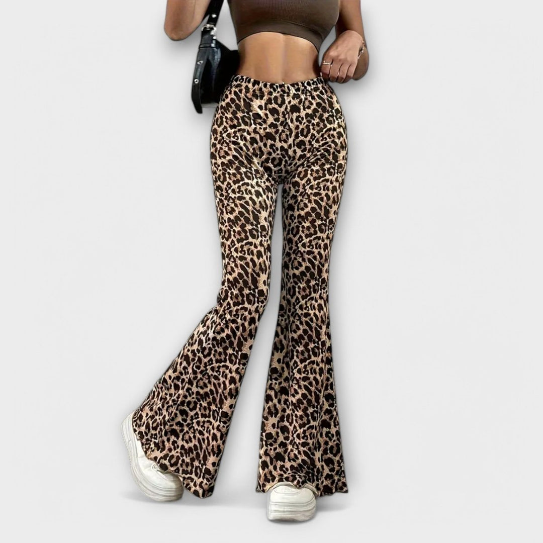 Berenice - Leopard Bootcut trousers