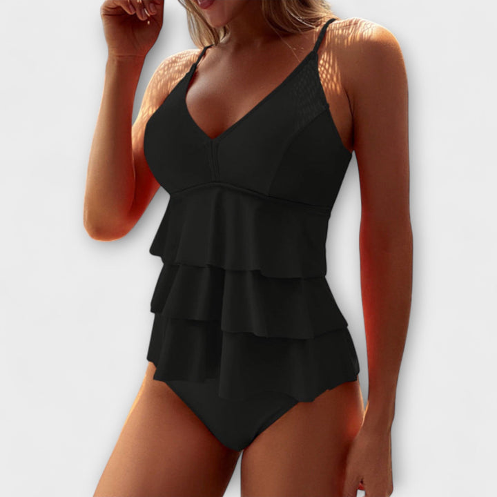 Blathnaid | Elegant Star-Print Swimsuit