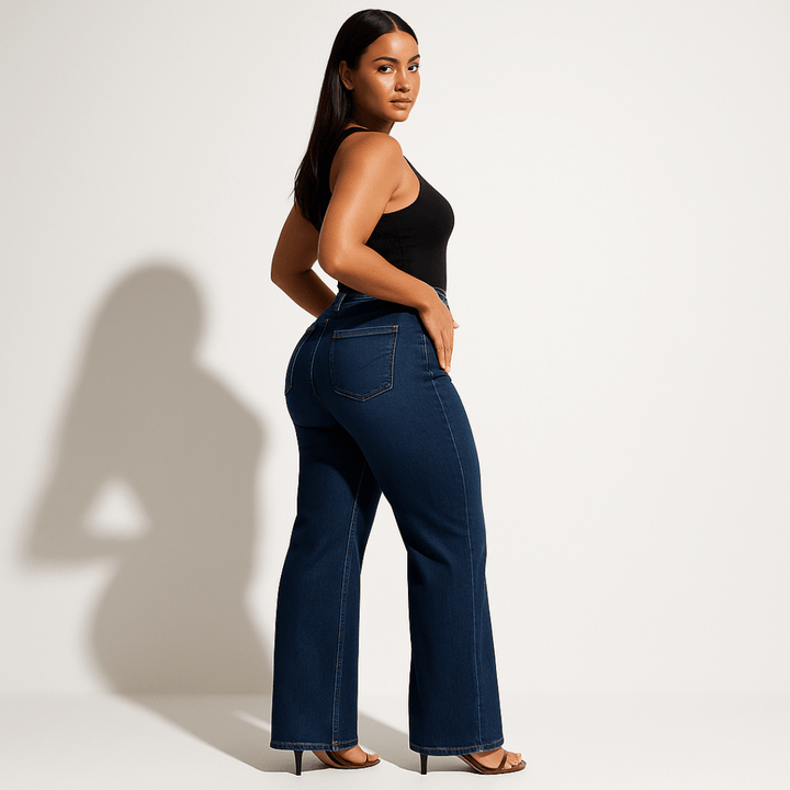 Aline - Mid-rise stretch jeans