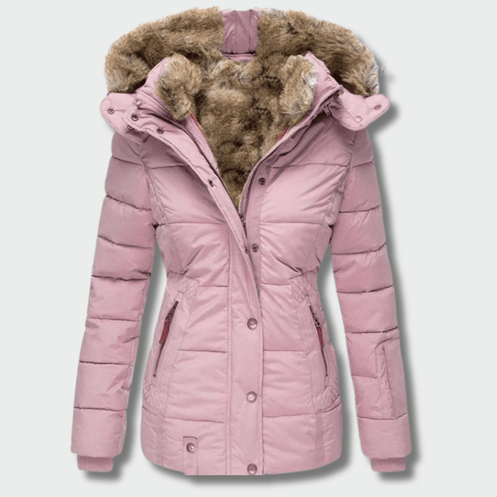 Aušra – a warm winter coat with a hood
